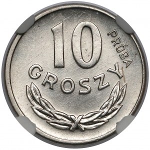 Próba NIKIEL 10 groszy 1962