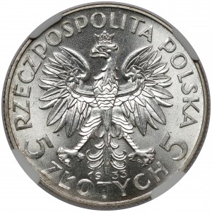 Głowa Kobiety 5 złotych 1933