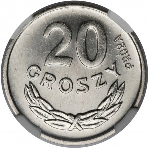 Próba NIKIEL 20 groszy 1963