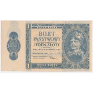 1 złoty 1938 Chrobry - rozbiegówka
