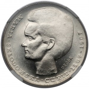 Próba NIKIEL 10 złotych 1967 Skłodowska-Curie - w lewo