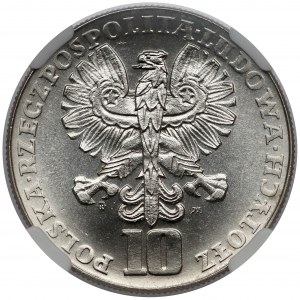 Próba NIKIEL 10 złotych 1967 Skłodowska-Curie - w lewo