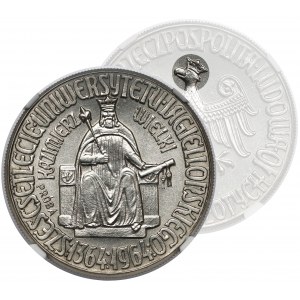 Próba NIKIEL 10 złotych 1964 Kazimierz Wielki - orzeł w koronie