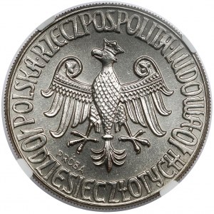 Próba NIKIEL 10 złotych 1964 Kazimierz Wielki - orzeł w koronie