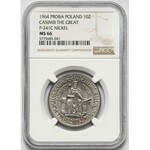 Próba NIKIEL 10 złotych 1964 Kazimierz Wielki