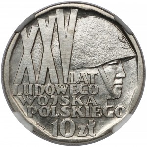 Próba NIKIEL 10 złotych 1968, XXV lat LWP