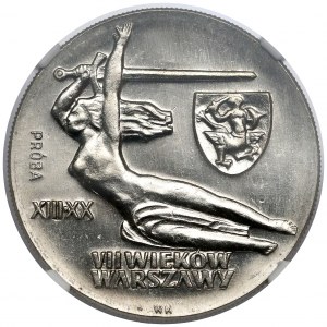 Próba NIKIEL 10 złotych 1965, VII wieków Warszawy - Nike z herbem