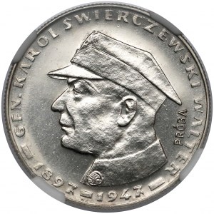 Próba NIKIEL 10 złotych 1967 Świerczewski