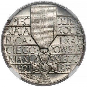 Próba NIKIEL 10 złotych 1971 Powstanie Śląskie - Medal