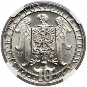 Próba NIKIEL 10 złotych 1971 Powstanie Śląskie - Medal