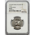 Próba NIKIEL 10 złotych 1971 FAO Fiat Panis