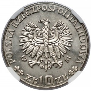 Próba NIKIEL 10 złotych 1971 FAO Chleb dla Świata