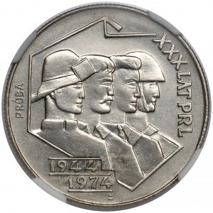 Próba NIKIEL 20 złotych 1974 Hutnik, Rolnik...