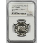 Próba NIKIEL 20 złotych 1976 XXX lat ustaw budżetowych PRL