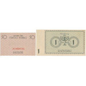 Getto 50 fenigów i 1 marka 1940 (2szt)