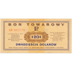 PEWEX 20 dolarów 1969 - GH