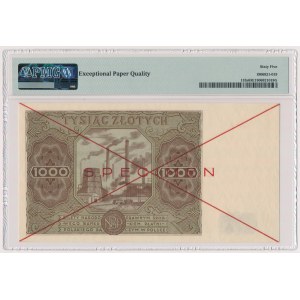 1.000 złotych 1947 SPECIMEN Ser.A 1234567