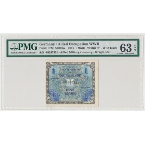 Niemcy, Okupacja aliancka, 1 marka 1944 - numeracja 8-cyfrowa, bez F