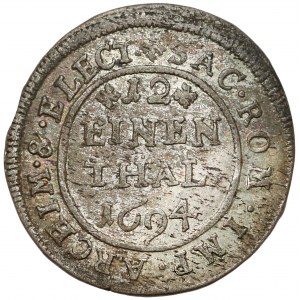 Saksonia, Jan Jerzy IV, 1/12 talara 1694 EPH, Lipsk