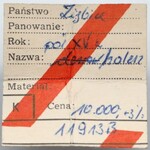 Śląsk, Halerz Ziębice XV w. - litera M - rzadki - ex DESA