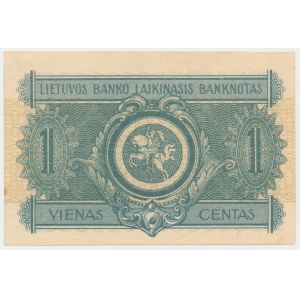 Lithuania, 1 Centas 1922 - september issuse