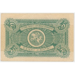 Litwa, 5 Centas 1922 - wrzesień