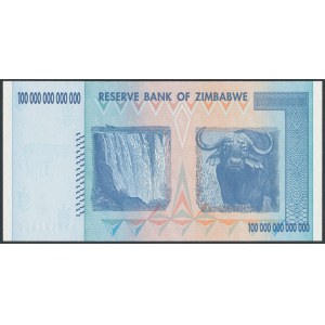 Zimbabwe, 100 Trillion Dollars 2008 - AA