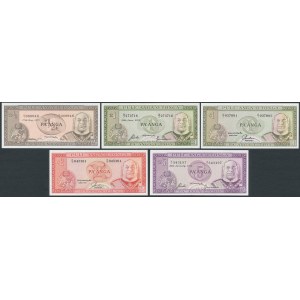 Tonga, 1/2 - 5 pa'anga 1974-1989 - set of 5 pcs