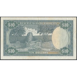 Rodezja, 10 Dollars 1972