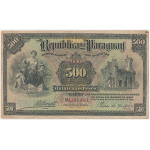 Paragwaj, 500 Pesos 1923