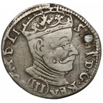 Stefan Batory, Trojak Wilno 1580 - nieopisana tarcza herbowa - b.rzadki