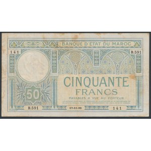 Marocco, 50 Francs 1932