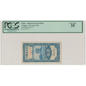 Chiny, Hubei, 1 Chiao = 10 Cents 1936