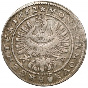 Śląsk, Chrystian wołowski, 15 krajcarów 1662, Brzeg