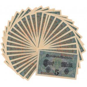 Germany, 5 Mark 1917 - set of 29 pcs.