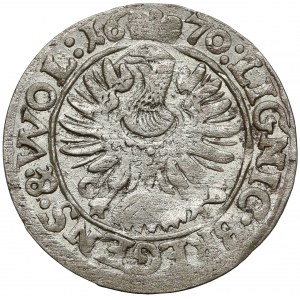 Śląsk, Chrystian wołowski, 3 krajcary 1670 CB, Brzeg