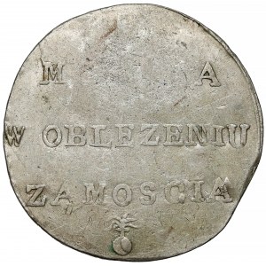 Oblężenie Zamościa, 2 złote 1813 - odwrócone D - b.rzadki