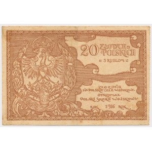 Polski Skarb Wojskowy, 20 złotych = 3 ruble 1916