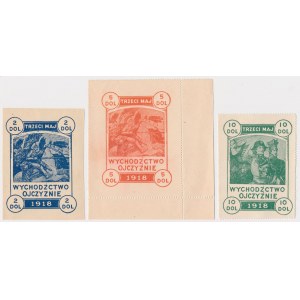 Wychodźctwo Ojczyźnie - 3 Maj 1918 - Cegiełki 2, 5 i 10 dolarów (3)