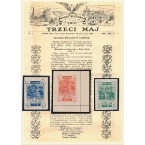 Wychodźctwo Ojczyźnie - 3 Maj 1918 - Cegiełki 2, 5 i 10 dolarów (3)