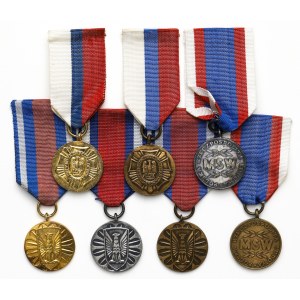 Medal Za Zasługi dla Ligi Obrony Kraju - zestaw (7szt)