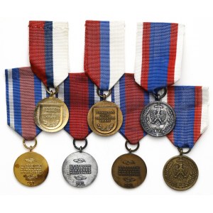 Medal Za Zasługi dla Ligi Obrony Kraju - zestaw (7szt)