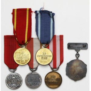 PRL, Medale za Warszawę, Odrę, KRN i inne - zestaw (6szt)