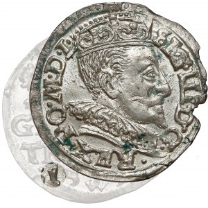 Zygmunt III Waza, Trojak Wilno 1593 - Dyla - 1 odwrotnie