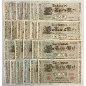 Germany, 1.000 Mark 1910 - set of 24 pcs