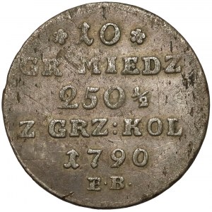 Poniatowski, 10 groszy 1790 E.B.