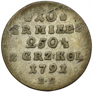 Poniatowski, 10 groszy 1791 E.B.