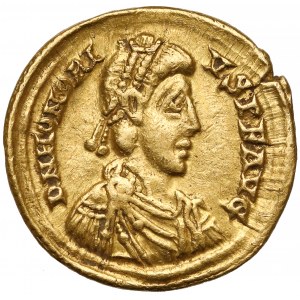 Honoriusz (393-423 n.e.) Solidus, Mediolan