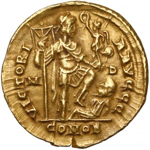 Honoriusz (393-423 n.e.) Solidus, Mediolan