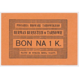 Tarnów, Browar Herman Bernstein, 1 korona